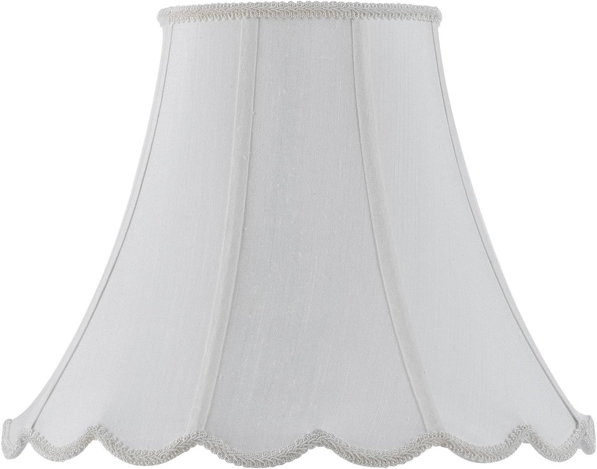 White Vertical Piped Scallop Bell Q816574