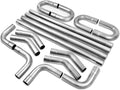 16PCS Mild Steel Mandrel Bend Exhaust Tubing Kit Q66122