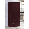 2 Door Mahogany Wardrobe Y584