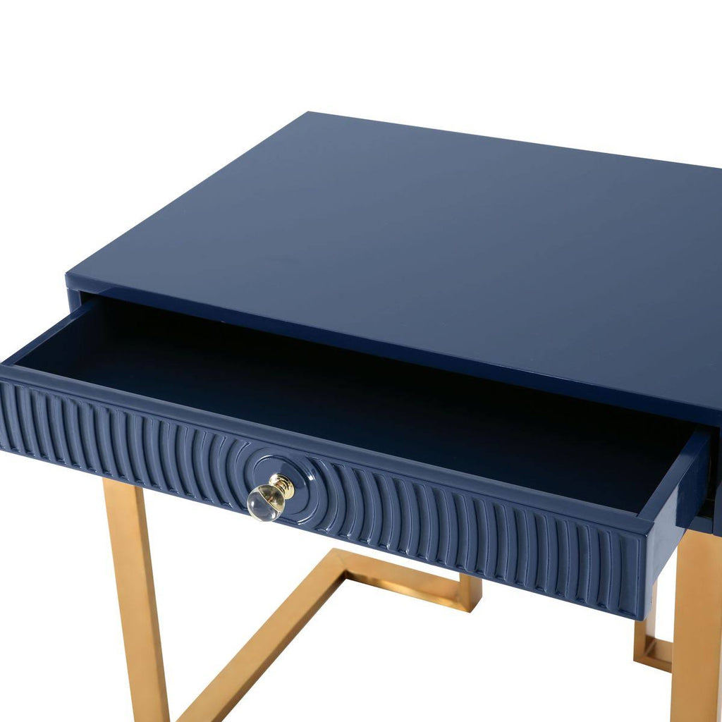 Blue Lacquer Side Table D928354