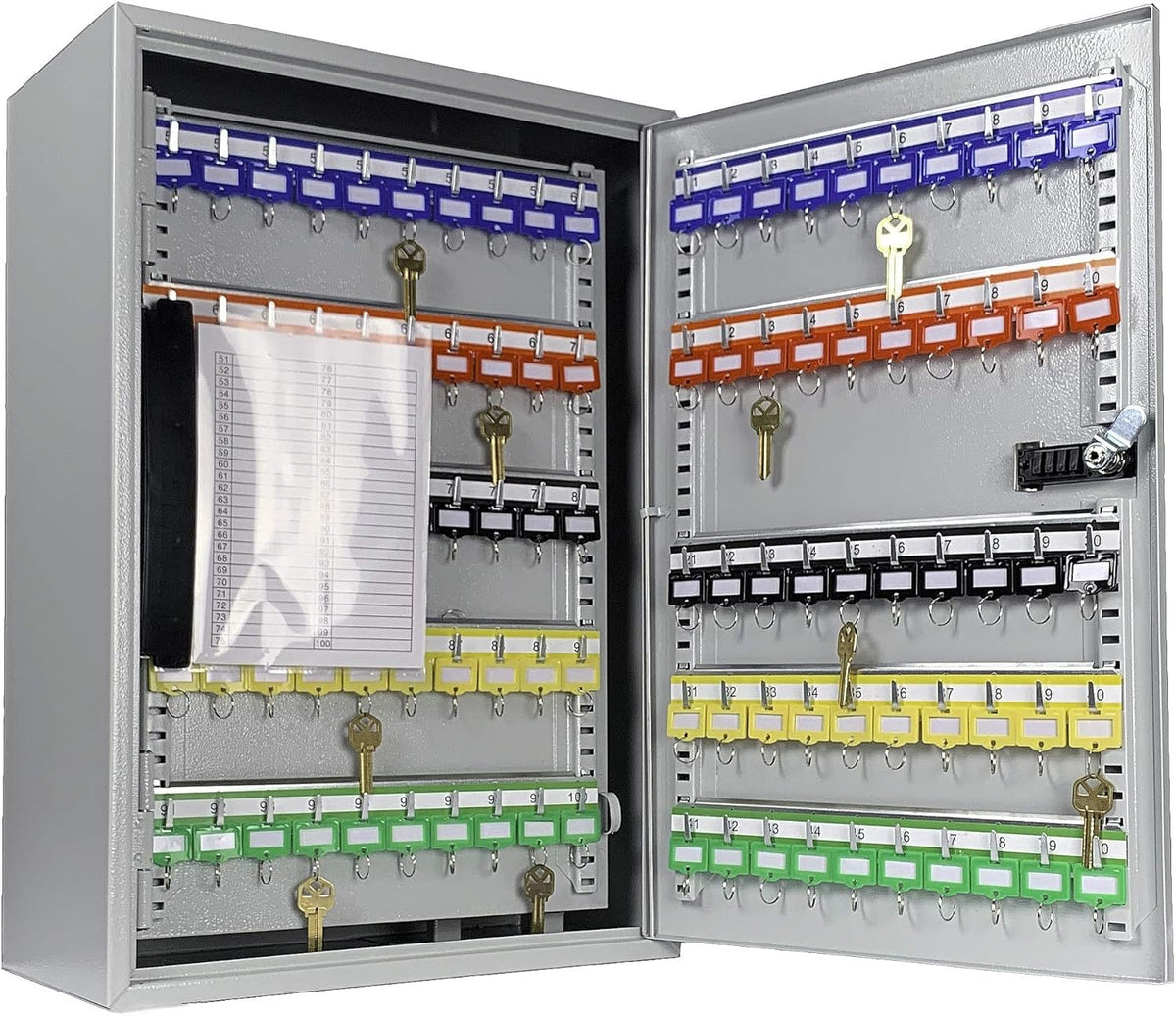 Adjustable Combination Lock Key Cabinet Grey Q798
