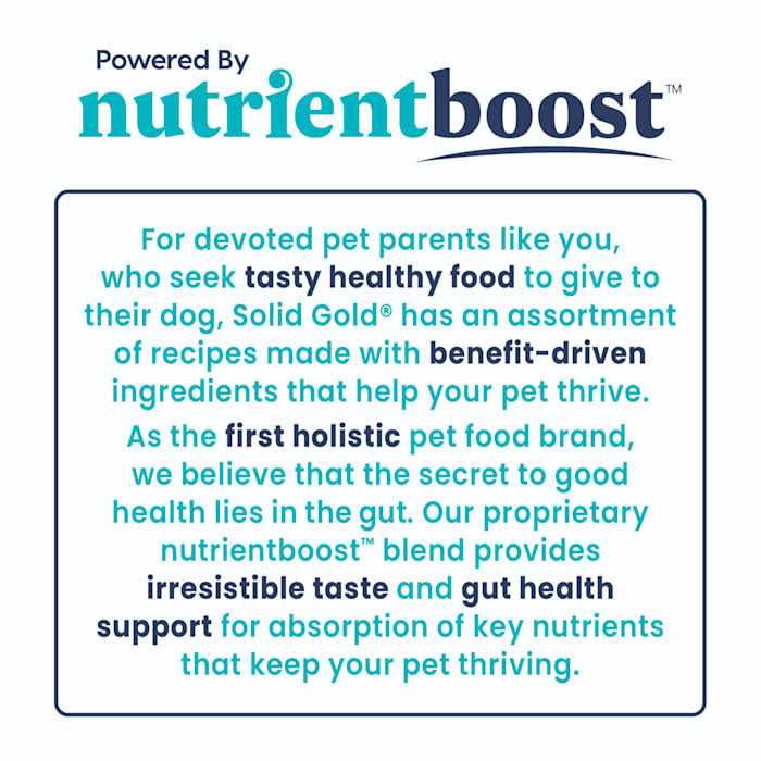 Solid Gold Nutrientboost Wolf Cub Bison Dry Dog Food A8278