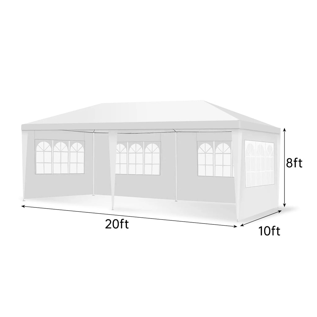 White Party Tent Canopy Shelter L30193