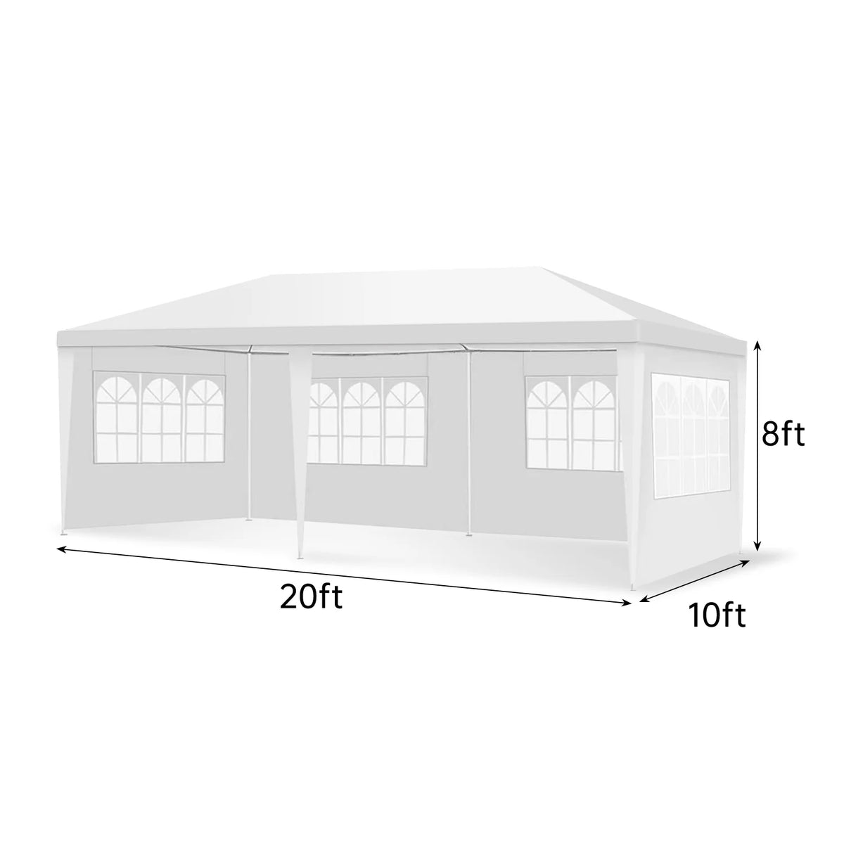 White Party Tent Canopy Shelter L30193