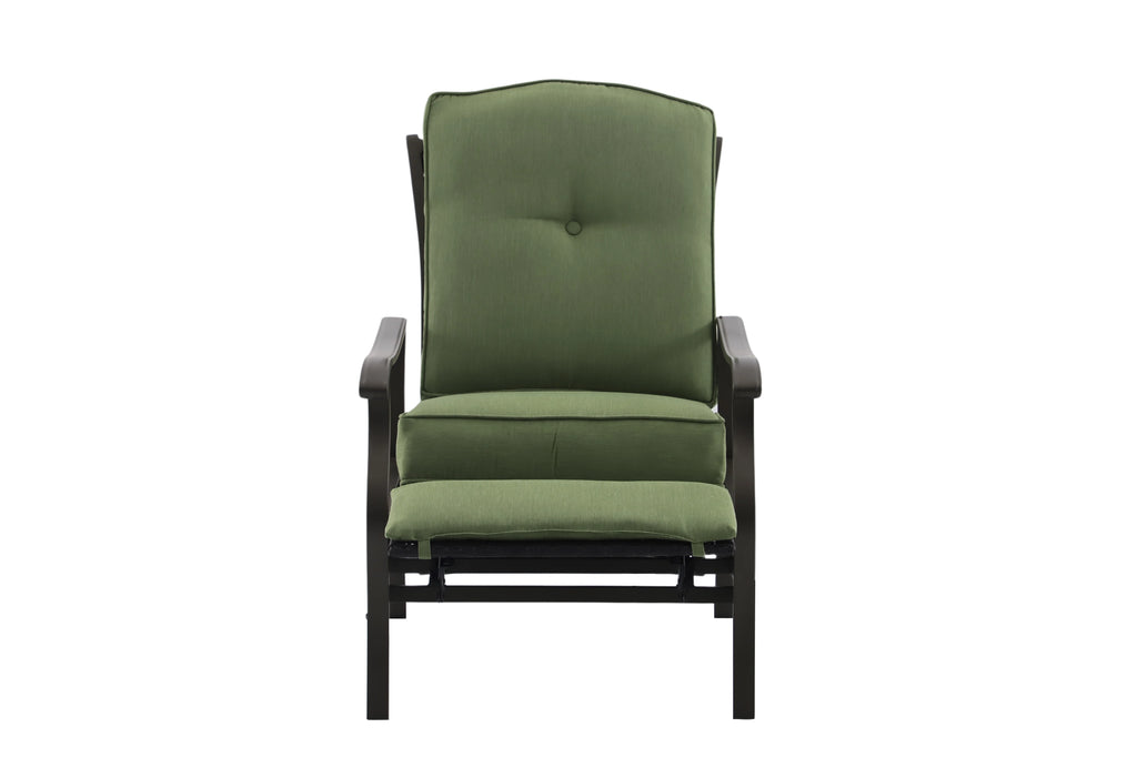 Green Steel Outdoor Recliner L9706