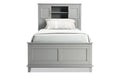 Gray Full Bookcase Bed D2277