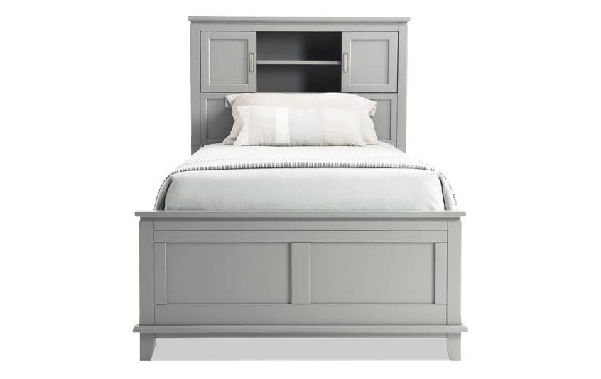 Gray Full Bookcase Bed D2277