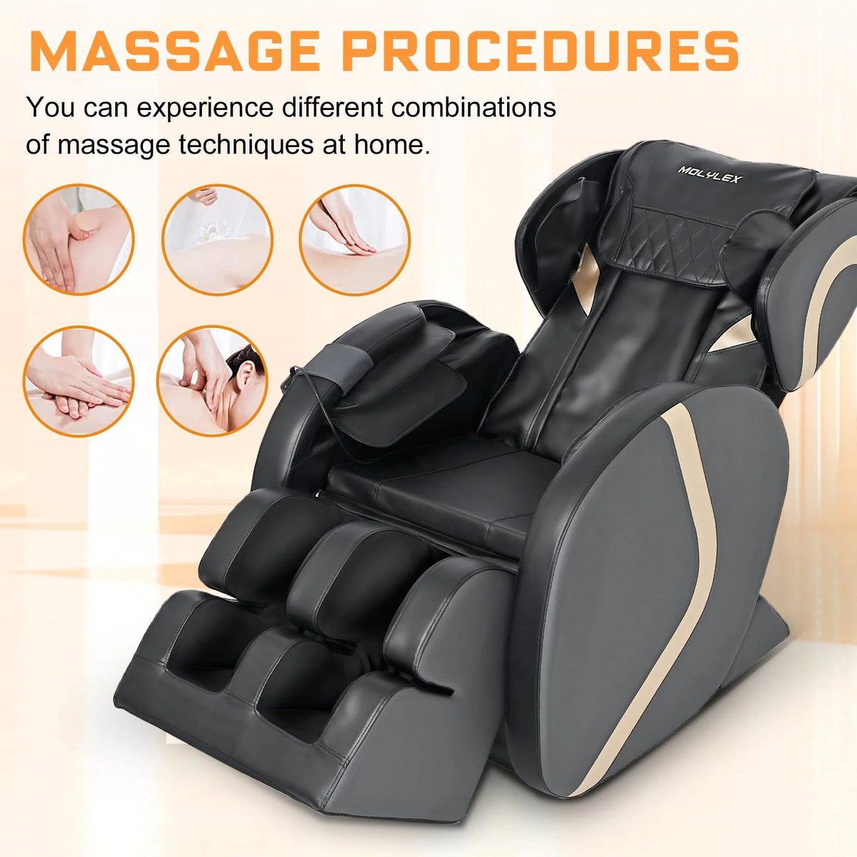 Small Zero Gravity Full Body Massage Chair with Heating and Airbags E126864