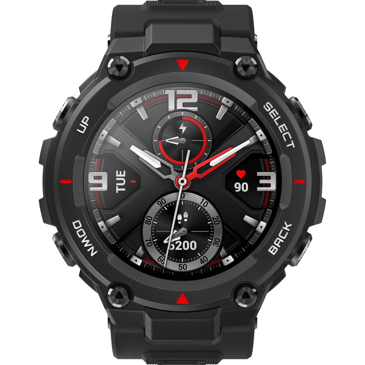 Black 44mm Polymer Smartwatch N10824