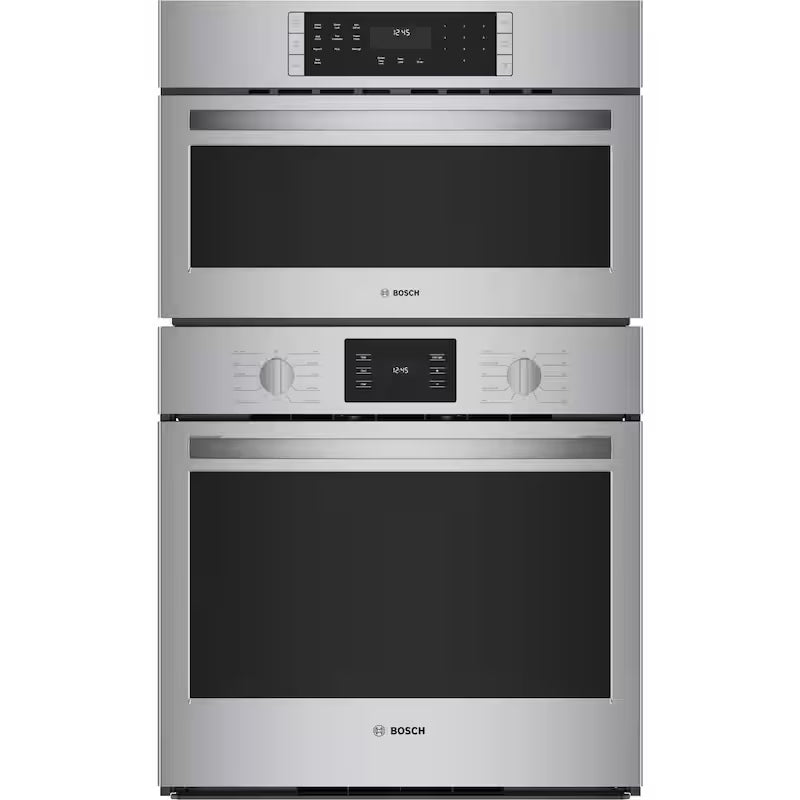 30 in. Double Electric Convection Wall Oven Microwave Stainless Steel E664