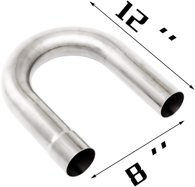 16PCS Mild Steel Mandrel Bend Exhaust Tubing Kit Q66122