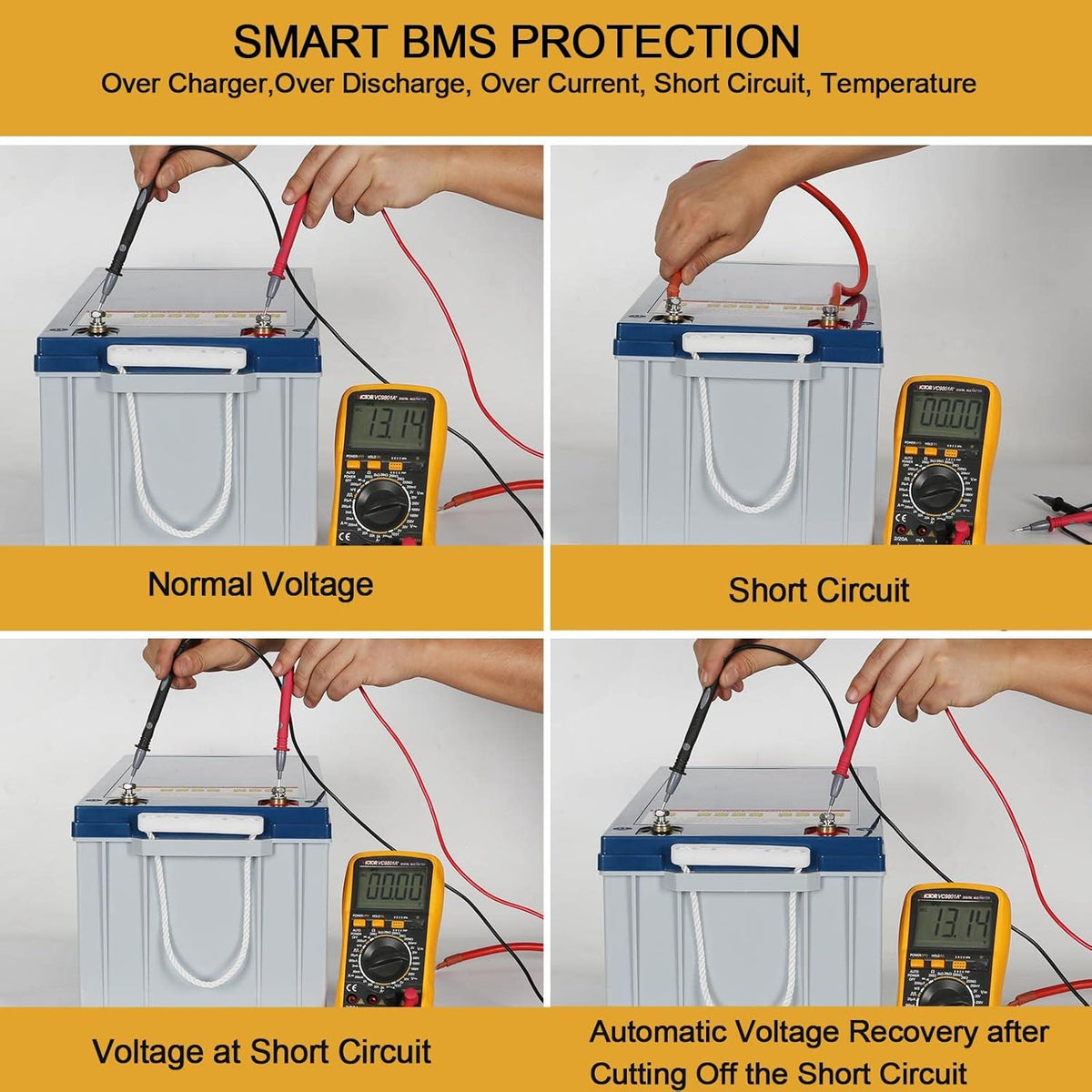 12V 200Ah LiFePO4 Lithium Battery with Smart BMS G733