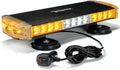 Amber LED Rooftop Strobe Light Bar with Magnetic Mount J340