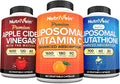 Glutathione, Apple Cider Vinegar & Vitamin C Capsules Bundle L50207