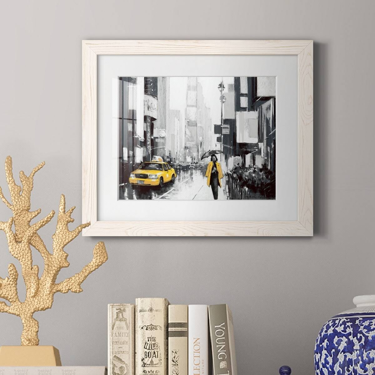 Premium Framed Canvas - Grey S465