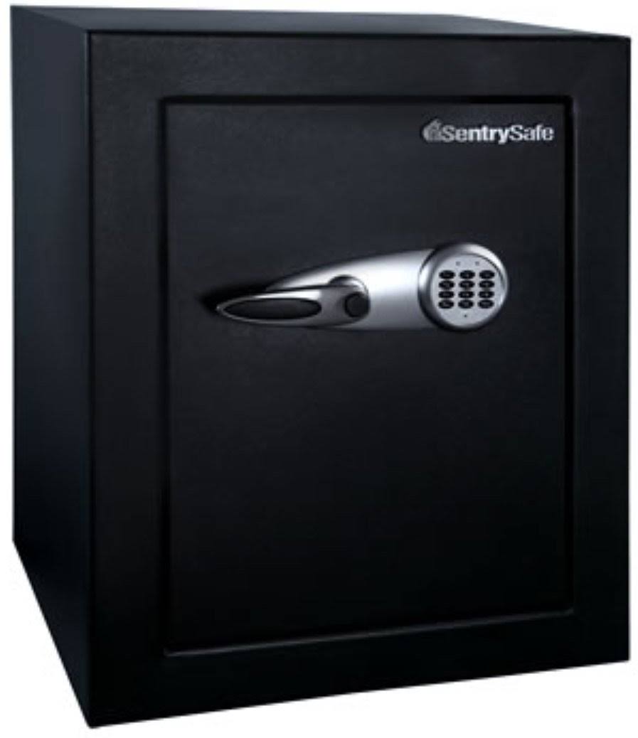 Black Steel Safe with 2 Shelves O637491