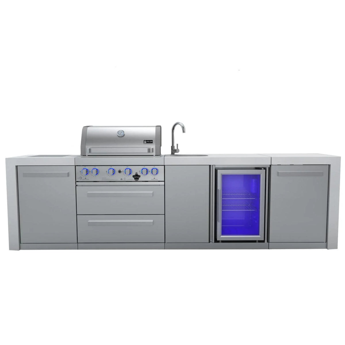 Island Grill with Beverage Center B871313