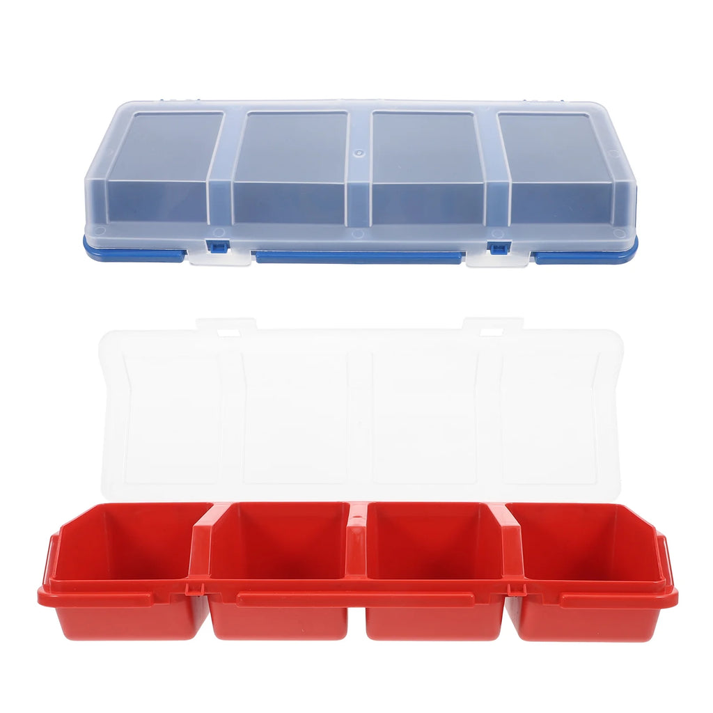 2 Pcs Screw and Nail Organizers Storage Parts Box S55996