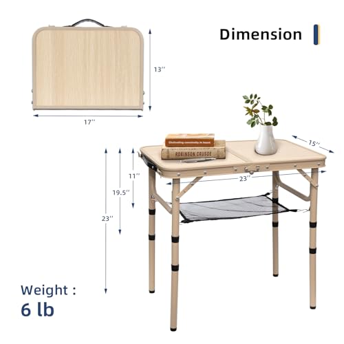 2FT Lightweight Portable Aluminum Folding Table E7770