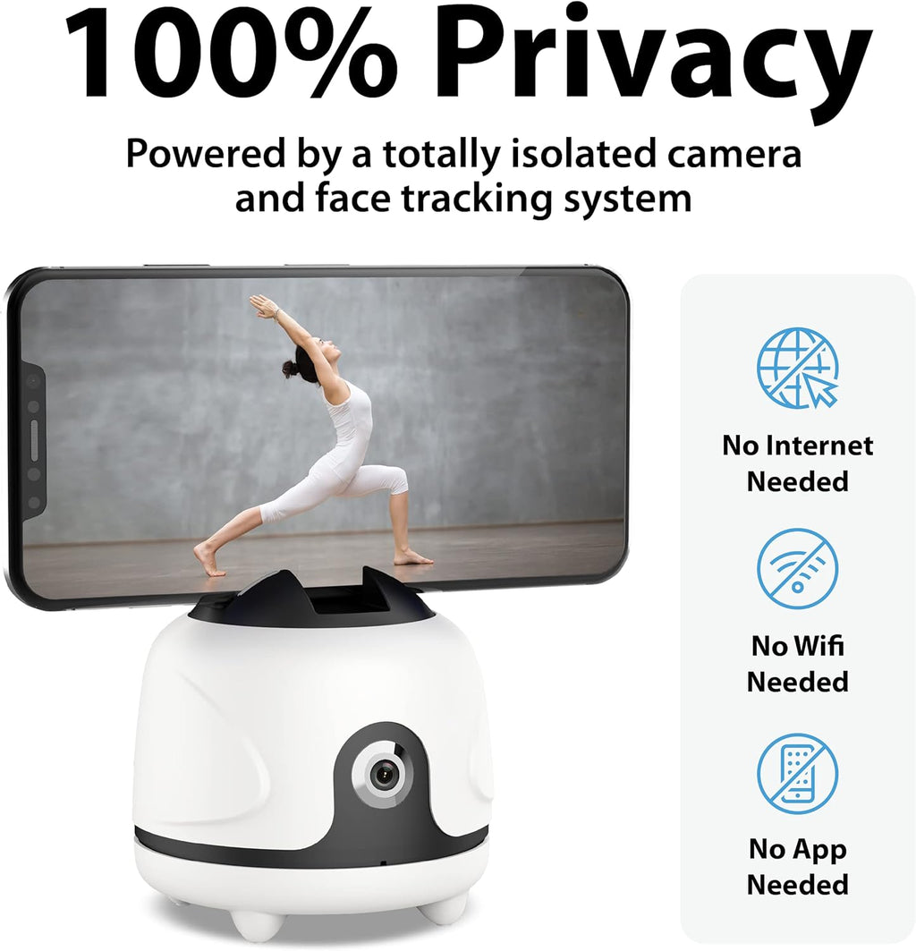 Face & Motion Tracking Phone Holder, 360° Rotation, Pack of 2 M979510