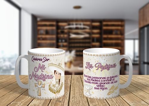 Set de 2 Tazas con moño de satin y tarjeta de agradecimiento G1047