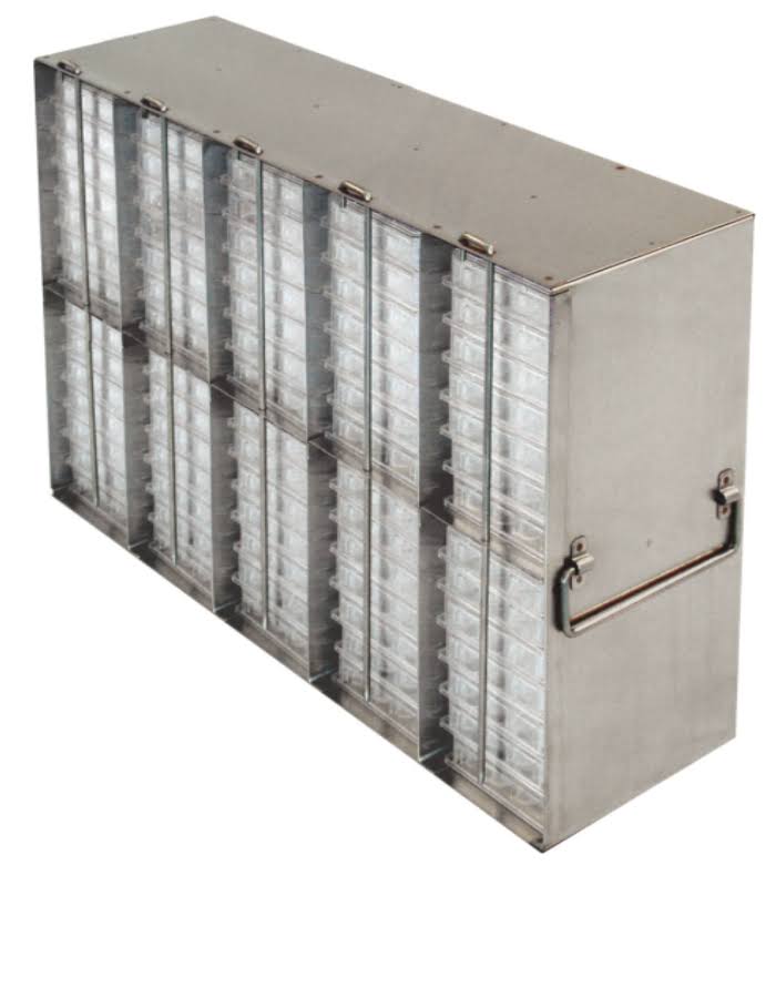 Stainless Steel Freezer Racks for 96 & 384-Well Microtiter Plates, Holds 90 w/Lids, or 100 W/O Lids I9014