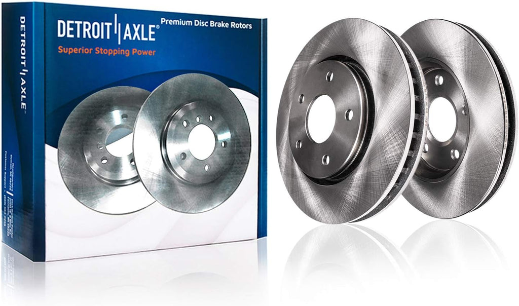 Front & Rear Brake Rotors + Ceramic Brake Pads with Hardware 8pc Set M417928