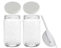 32 Oz Wide Mouth Glass Jars with Lids I86548