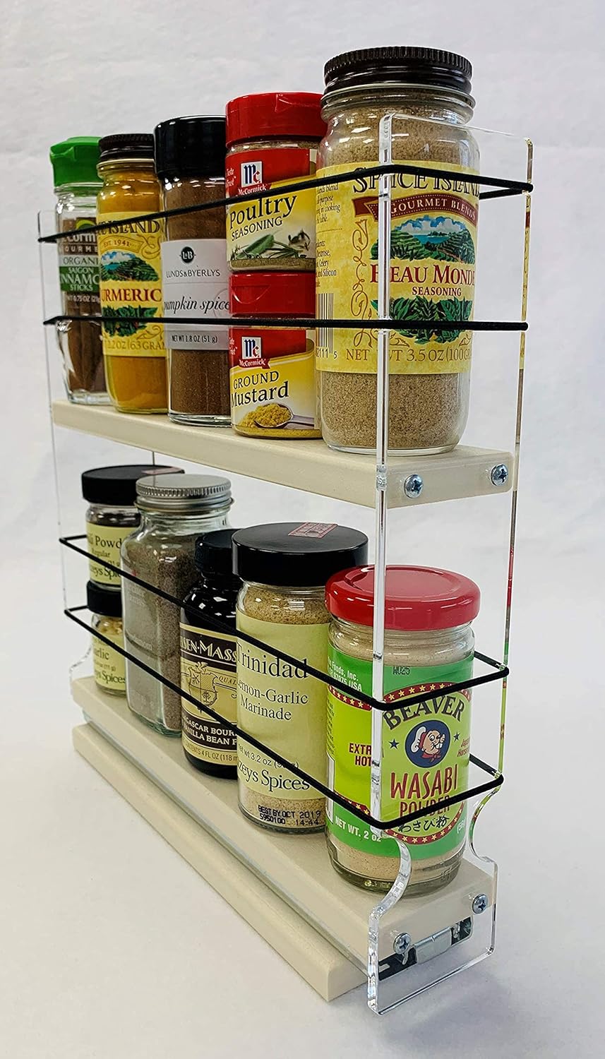Vertical Spice Rack 10 Capacity Drawer Access H72453