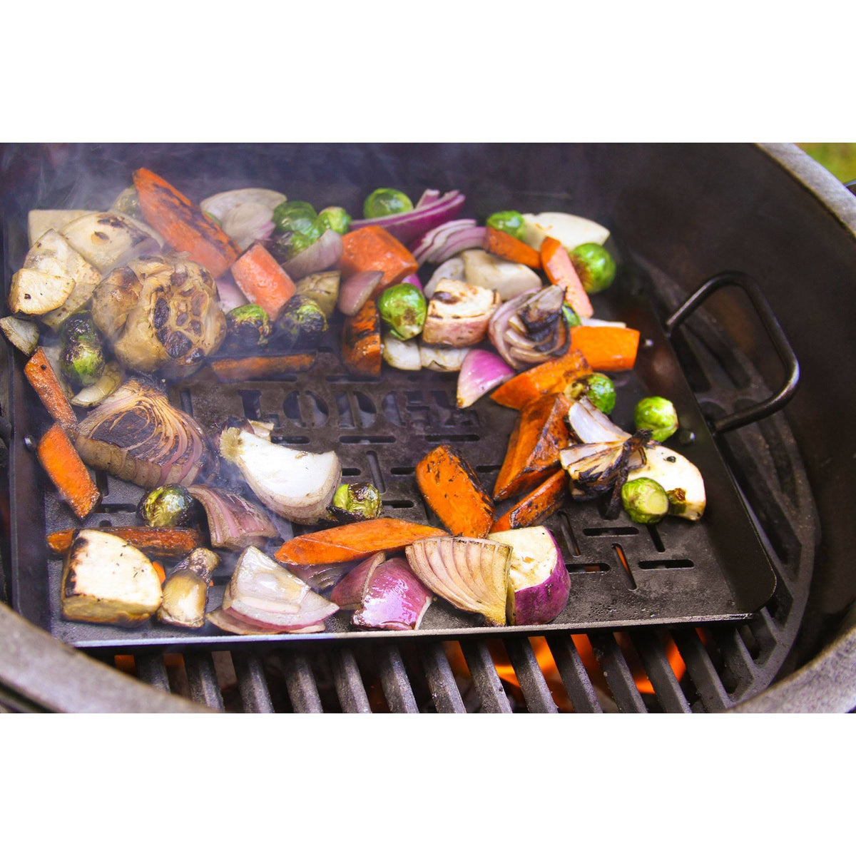 Seasoned Carbon Steel Grilling Pan J93582