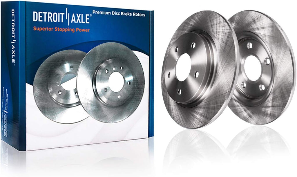 Front & Rear Brake Rotors + Ceramic Brake Pads with Hardware 8pc Set M417928