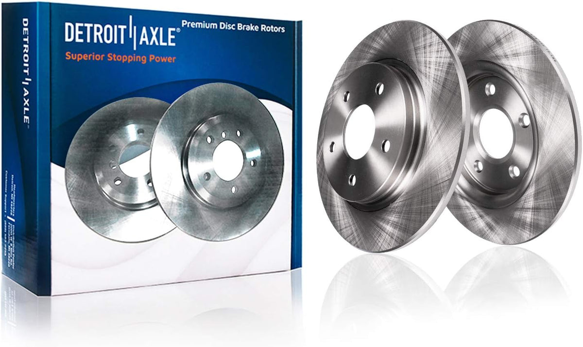 Front & Rear Brake Rotors + Ceramic Brake Pads with Hardware 8pc Set M417928