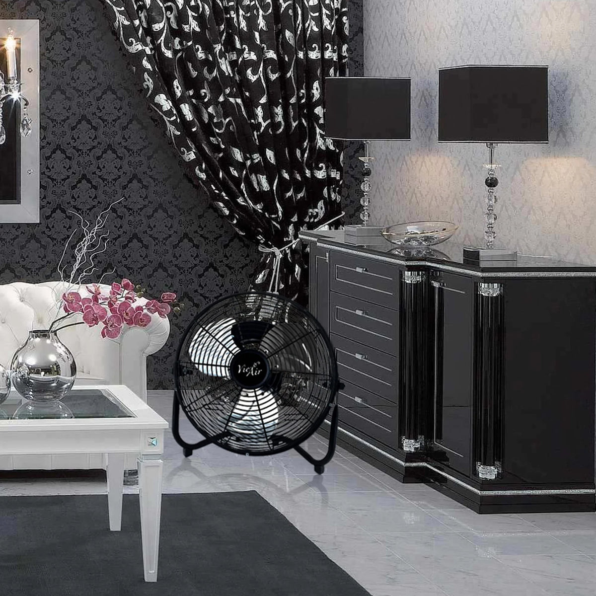 20 Industrial Tilting High Velocity 3 Speed Metal Floor Fan G350320