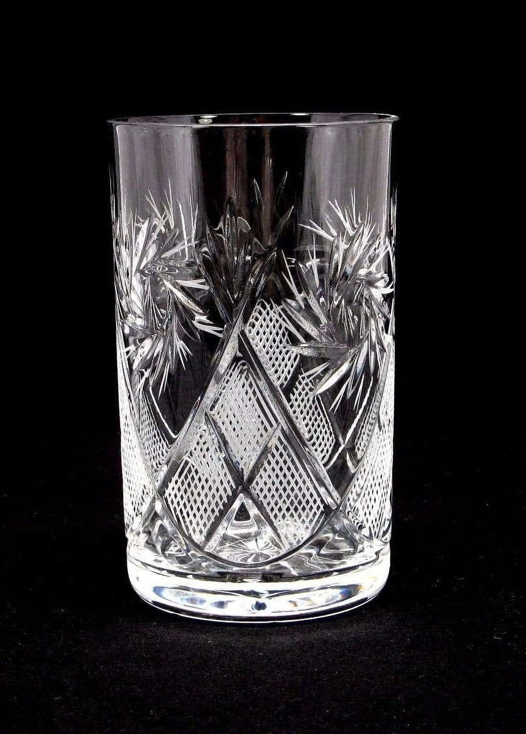 Russian Crystal Hot Tea Glass 8.5 Oz & Metal Glass Holder H427123