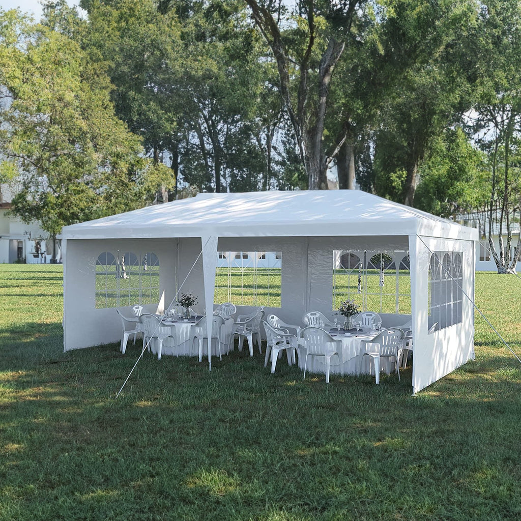 White Party Tent Canopy Shelter L30193