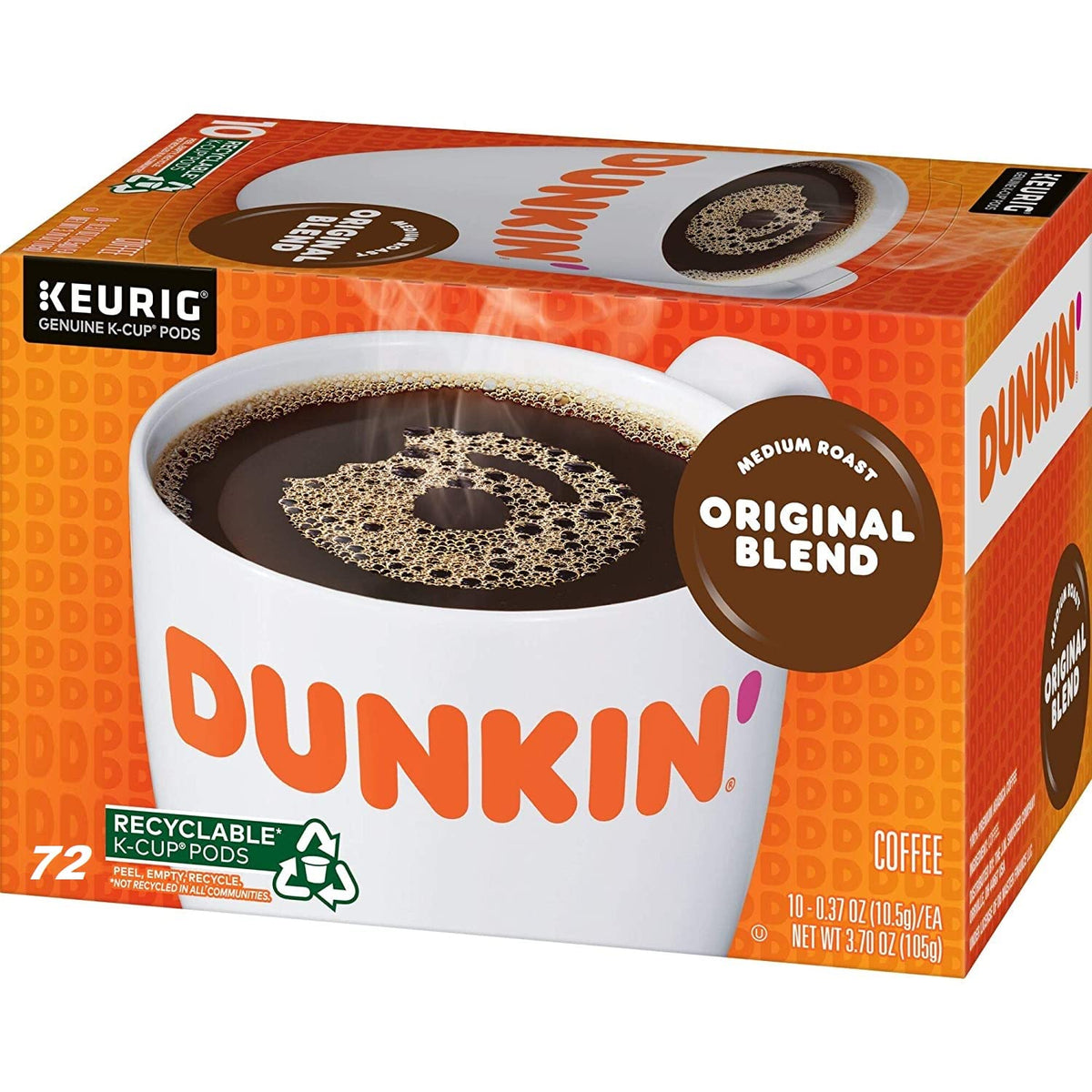 Medium Roast Coffee K Cups - 72 Count G771