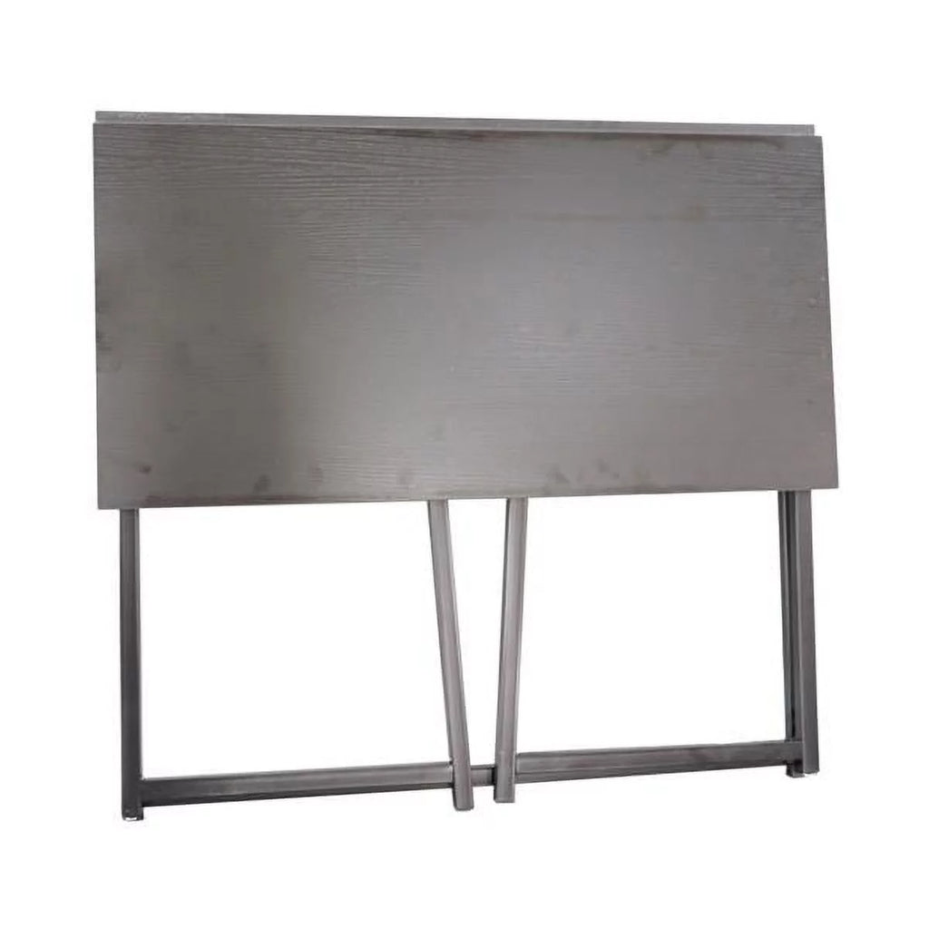 32" Black Folding Computer Desk Metal Frame A716569
