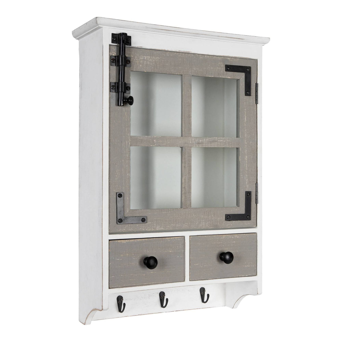 Farmhouse Wood Wall Cabinet F21419
