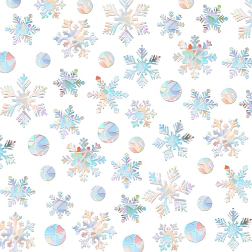 236 Pcs Christmas Snowflake Window Clings V78152