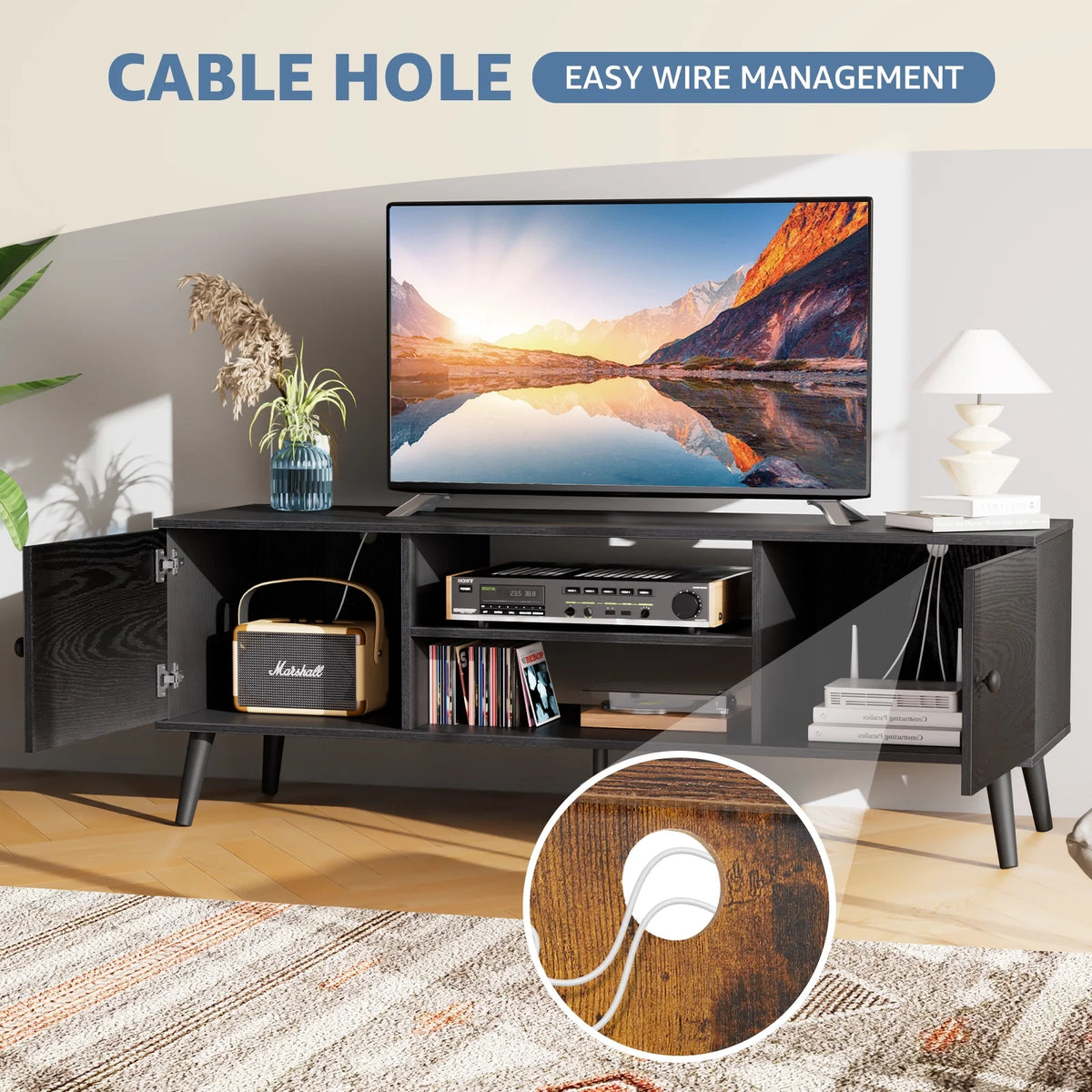 Modern TV Stand for 55 60 inch TV with Storage G68925