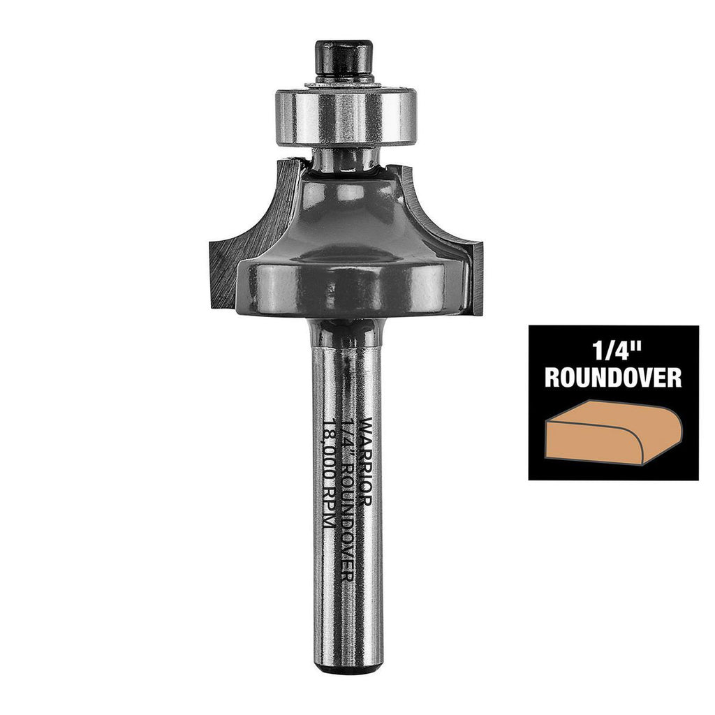 Roundover Router Bit Set, 4-Piece V491965