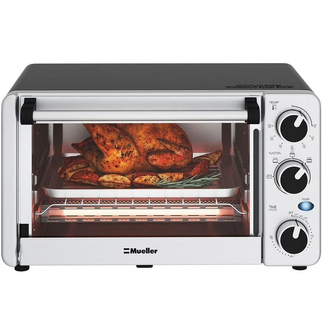 Stainless Steel 4 Slice Toaster Oven with 30 Minute Timer G6384