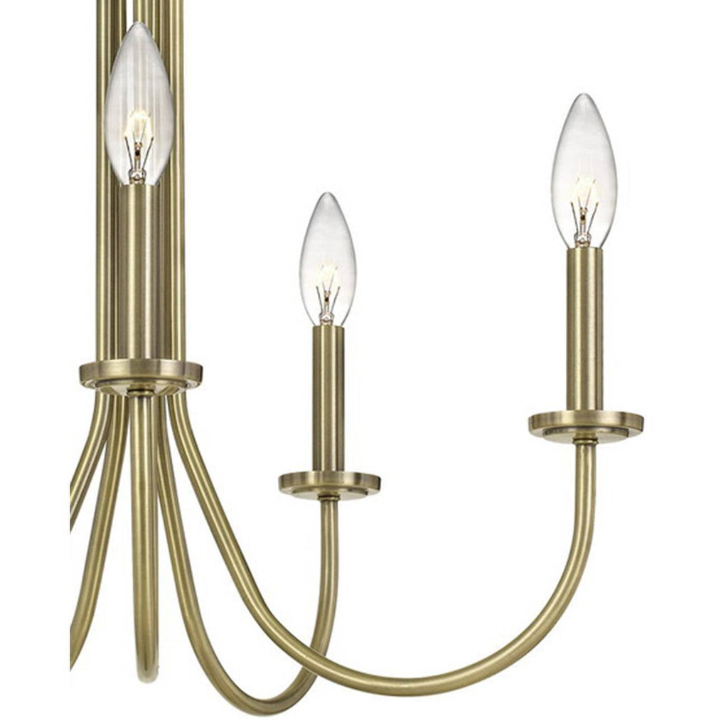 5-Light Metal Chandelier Antique Brass B59671