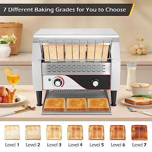 Conveyor Toaster 450 Slices/Hour 2600W Heavy Duty Commercial Toaster W866