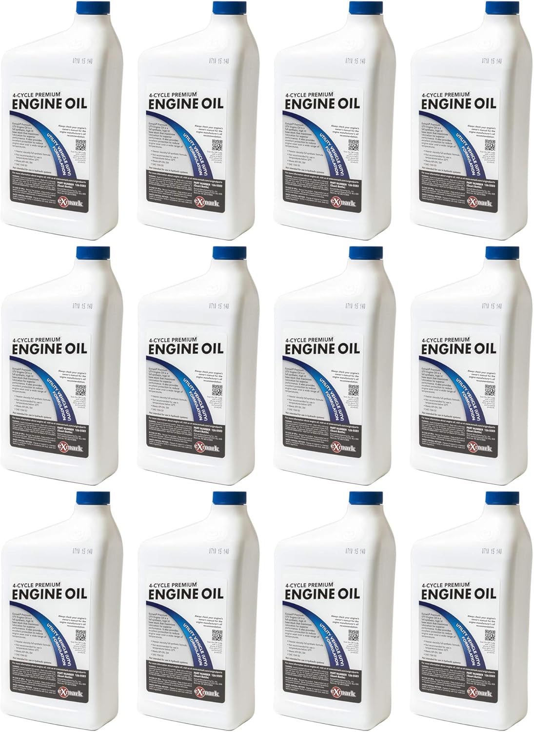 12 Pack UTV Engine Oil 15W-50 Quart Bottle N91783