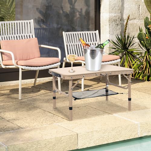 2FT Lightweight Portable Aluminum Folding Table E7770