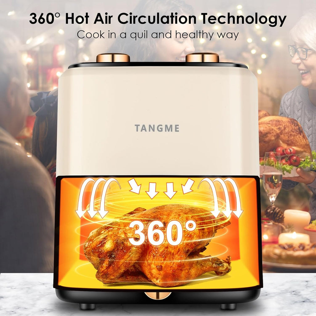 5.8Quart Air Fryer Oven with Viewing Window Non-stick Basket P3981