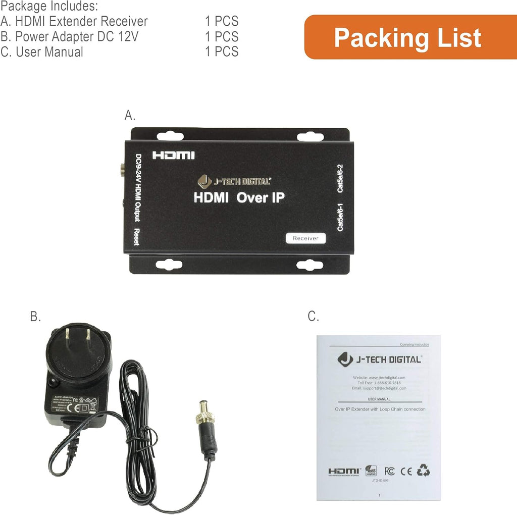 HDMI Extender Receiver Only T5376