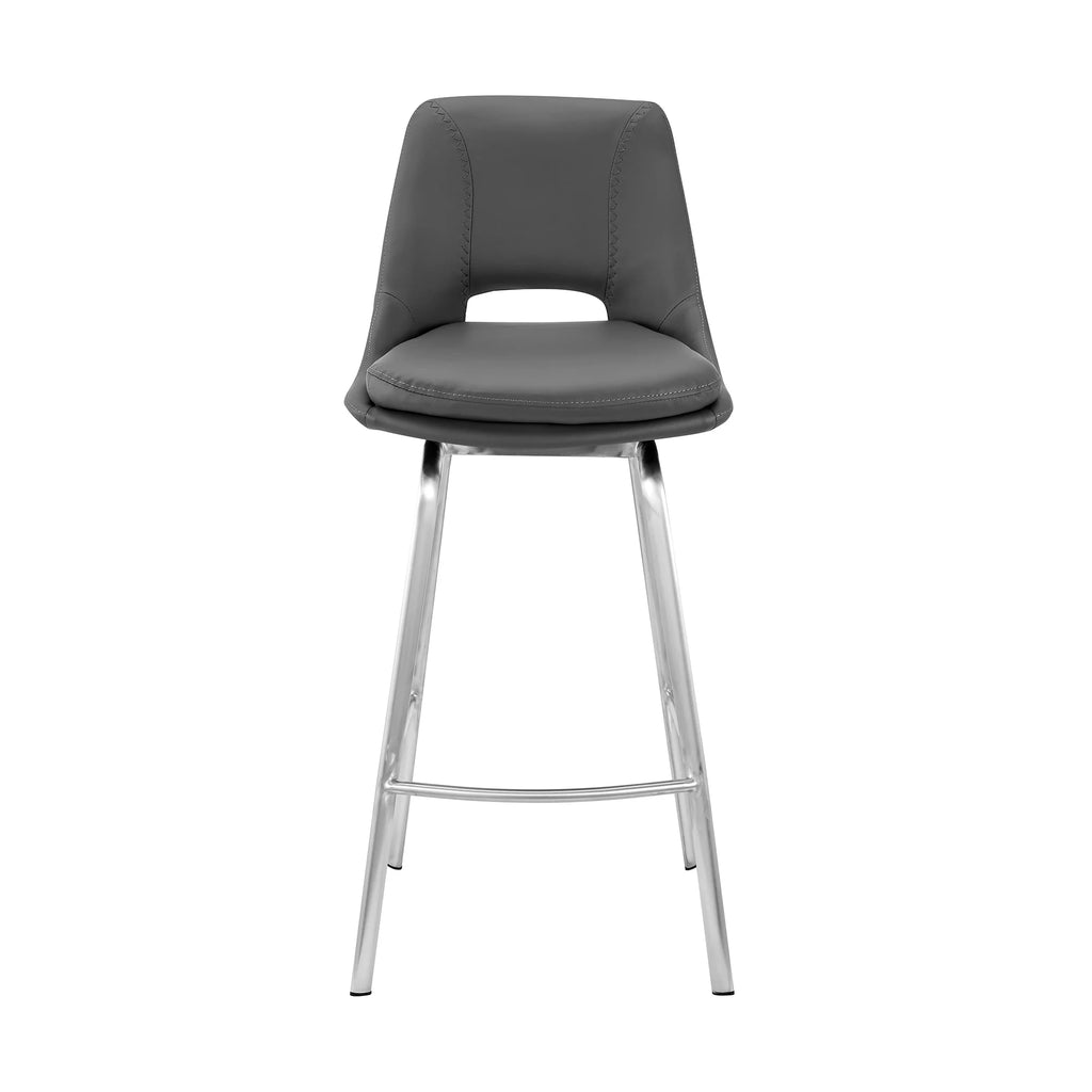 Gray/Steel Swivel Counter Stool B207766