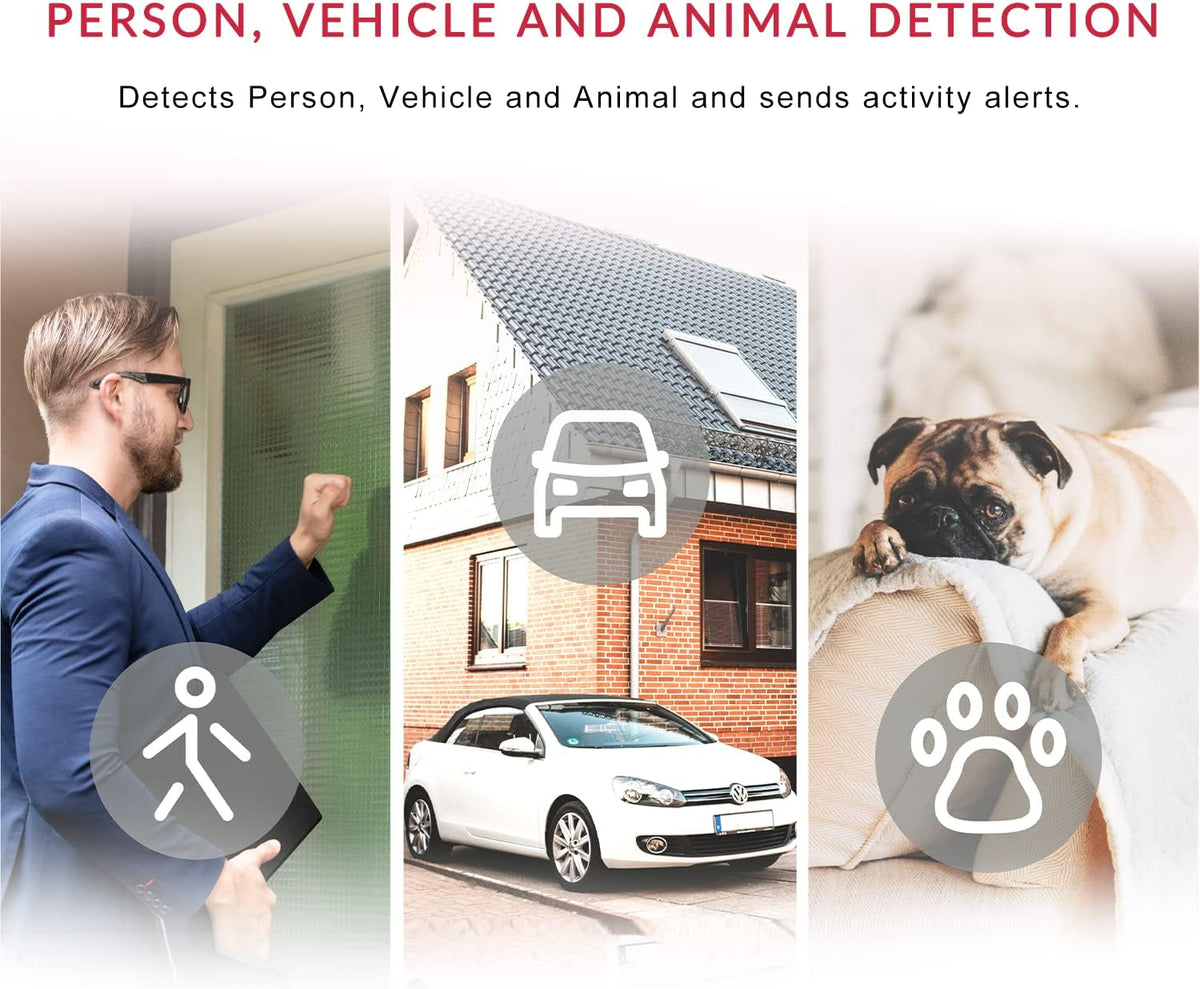1080p WiFi Indoor Security Camera with Night Vision A376782